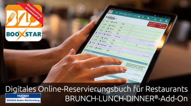 booxstar- das neuartige Live-Tisch-Reservierungsprogramm und Reservierungsbuch für Restaurants. 